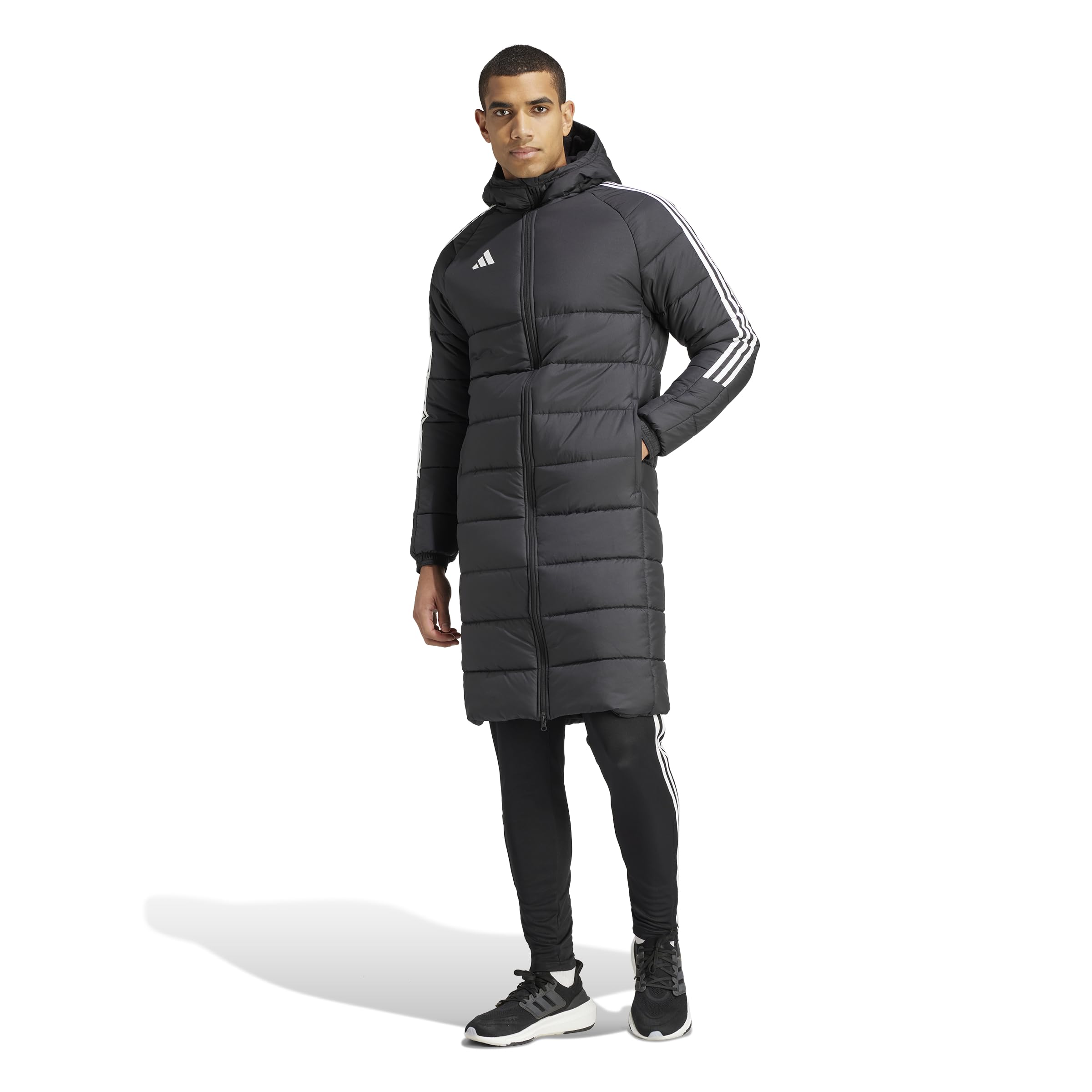 

Футбольная куртка Tiro 24 Long Coat HAR65 [Adidas] мужская черная/белая (IJ7389)