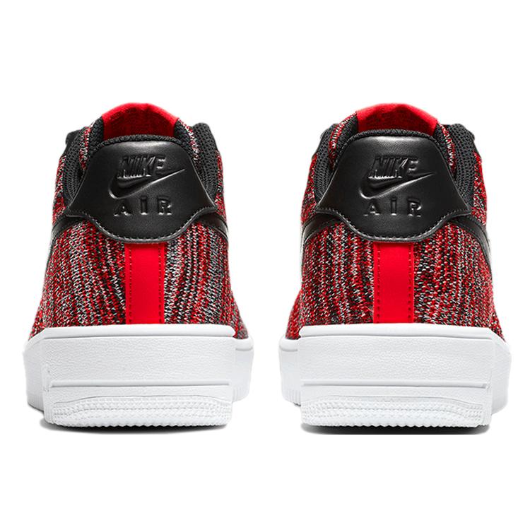 New Nike Air Force 1 Flyknit 2.0 University Red Black CI0051-600