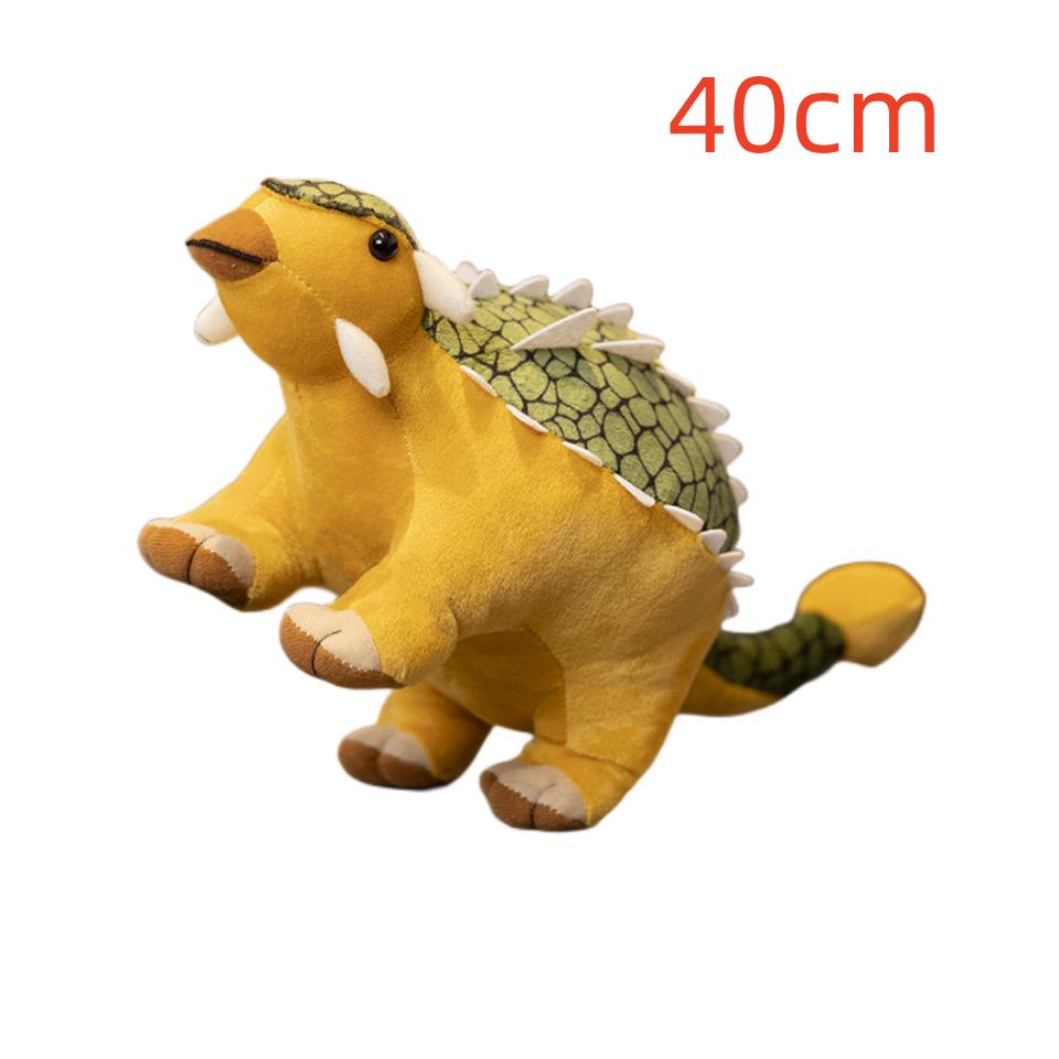 Simulation Dinosaur Plush Toy Lifelike Triceratops Ankylosaur Stegosaur Serpentine Dragon Plushies Doll Cartoon Soft Kids Toys