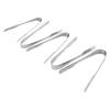5pcs Silver Ice Tongs Stainless Steel Kitchen Tongs Professional Bar Tongs  Bar
