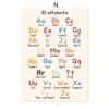 Boho Wandkunst Zahlen Alphabet Lernposter Spanisch Pädagogische Poster und Drucke Kinder Kleinkind Spielzimmer Dekor Leinwandmalerei