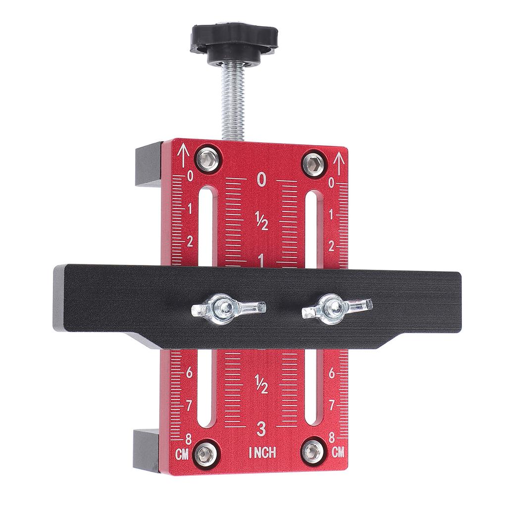 Cabinet Door Installation Positioner Adjustable Height 10 60mm Clamping Aluminum Alloy Cabinet Door Mounting Jig