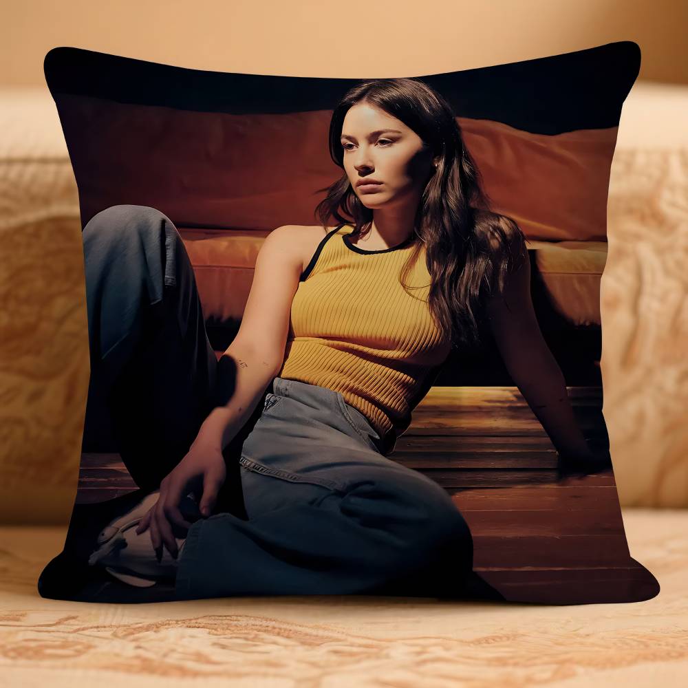 Singer Gracie-E Abrams-S Pillow Case Removable Washable Cushion Cover – All-Season Soft Linen