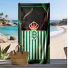 Real Betis Football Print Beach Towel, Large Soft Quick Dry Towel for Beach Camping Swimming