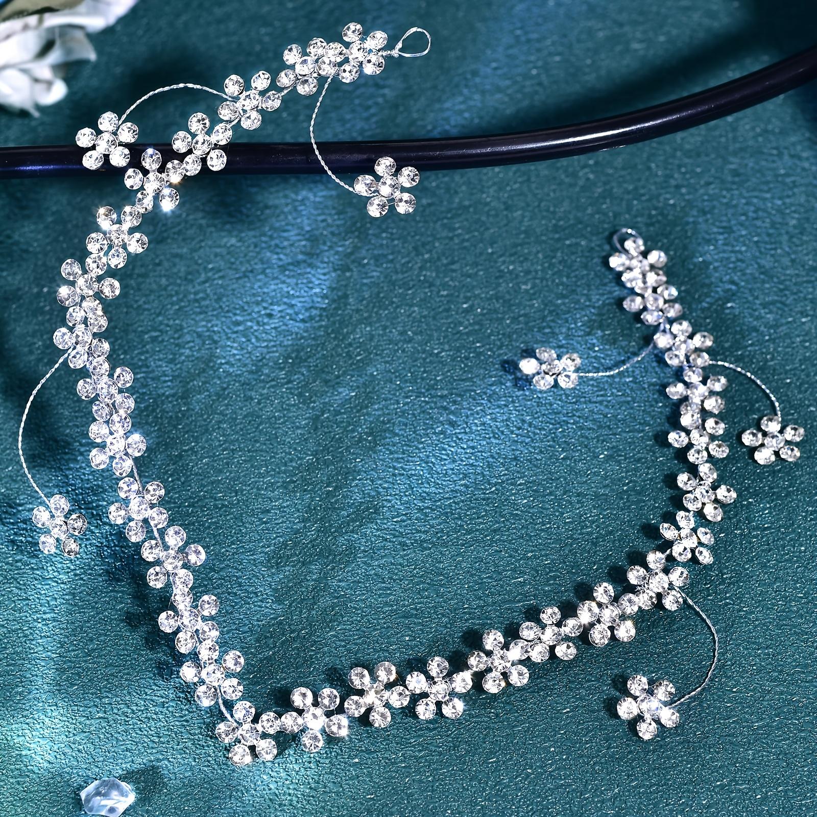 

Винтажная свадебная повязка на голову в стиле принцессы, Сверкающий и элегантный аксессуар для волос, Незаменимый для свадебных вечеринок в сказочном стиле, Изысканный головной убор