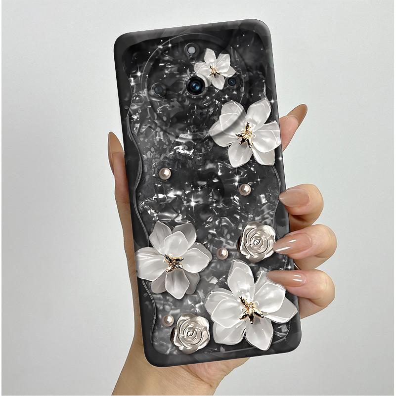 For Realme 11 Pro+ Case RMX3740 RMX3741 Soft Silicone Flowers Back Cover For Realme 11 Pro Plus ProPlus Shockproof Phone Cases