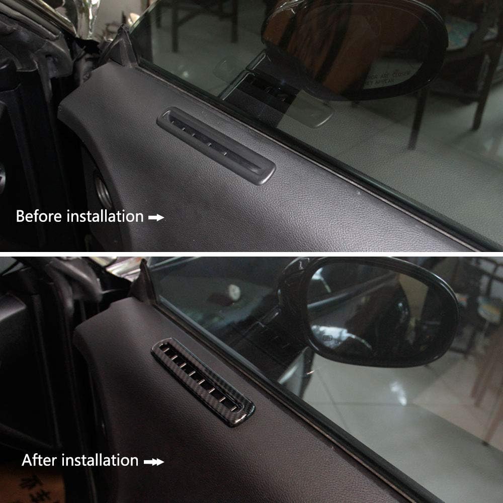 Carbon Fiber Door AC Vent Outlet Cover Trim for Dodge Challenger 2015-2023