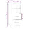 Sideboard Gray Sonoma 34.5 x 34 x 90 cm Particleboard