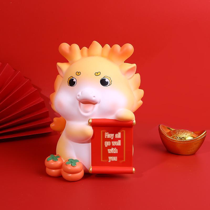 Cartoon Cow Piggy Bank - Enamel, Durable, Creative Gift for Kids