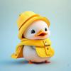 Cartoon Gelbe Ente Mit Hut Autoanhänger Mit Acryl Flache Oberfläche Design Für Auto Innenraum Dekoration