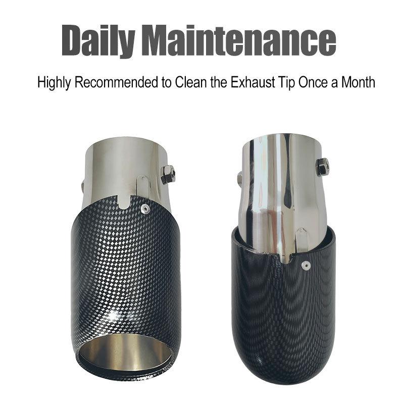 Decorative Exhaust Tip for 6.0-6.5cm Tailpipes, Compatible with BZ1.5 and Buick GL8