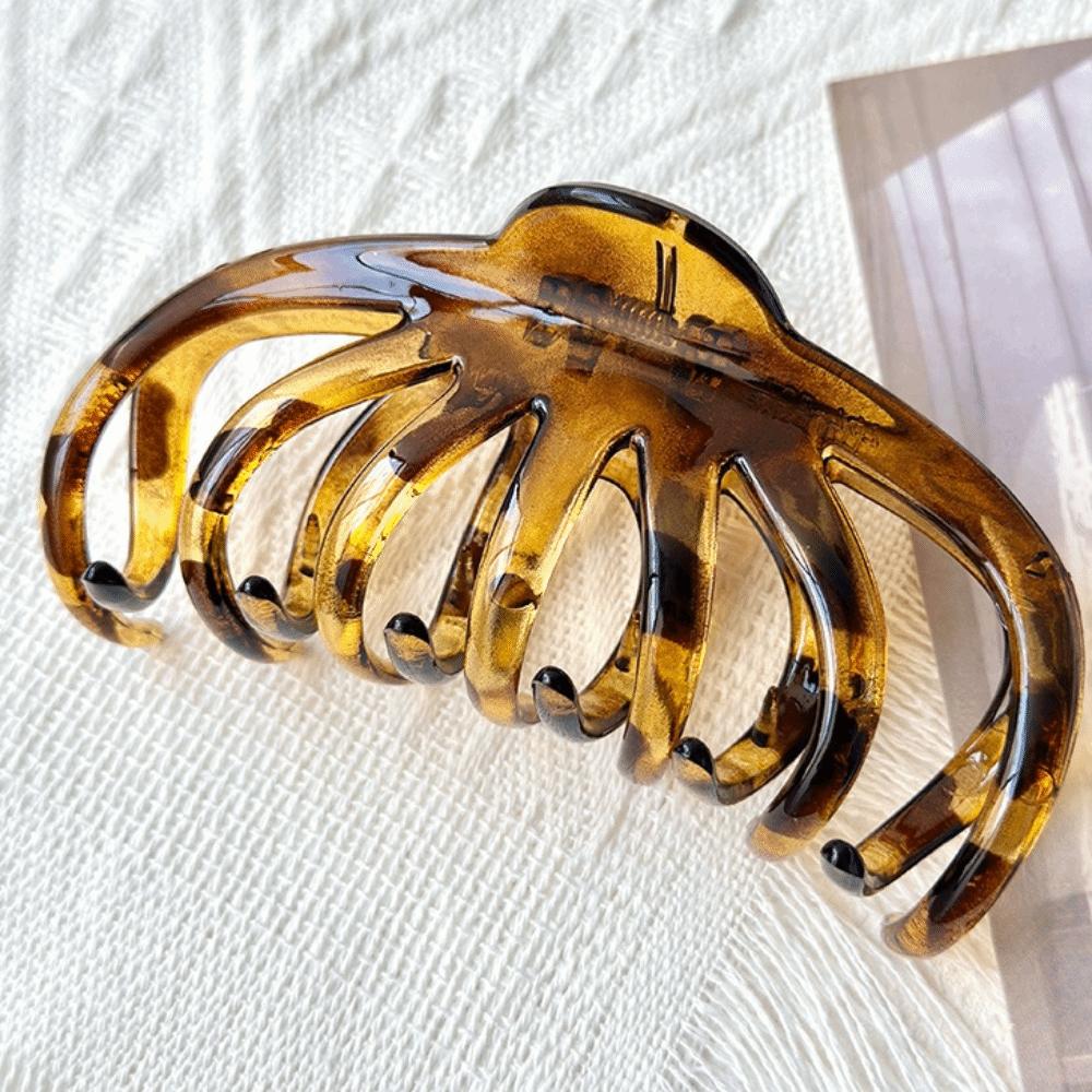 Strong Grip Leopard Print Clip French Elegance Tortoiseshell Hair Clip Claw Clips  Office