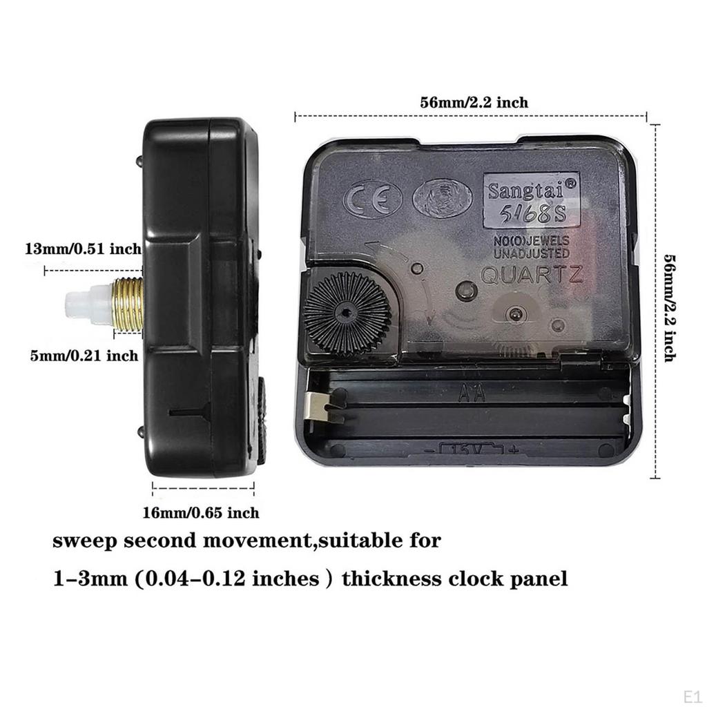 DIY Wll Clock Movement Mechnism Repir Prts Replcement , Silent