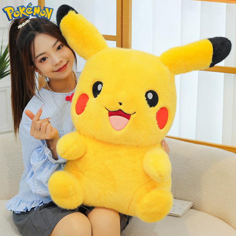 35506080Cm Pokémon Pikachu Plushies Cartoon Anime Stuffed Kawaii Big Size Ornament Comfortable Soft Doll Children'S Toys Gift