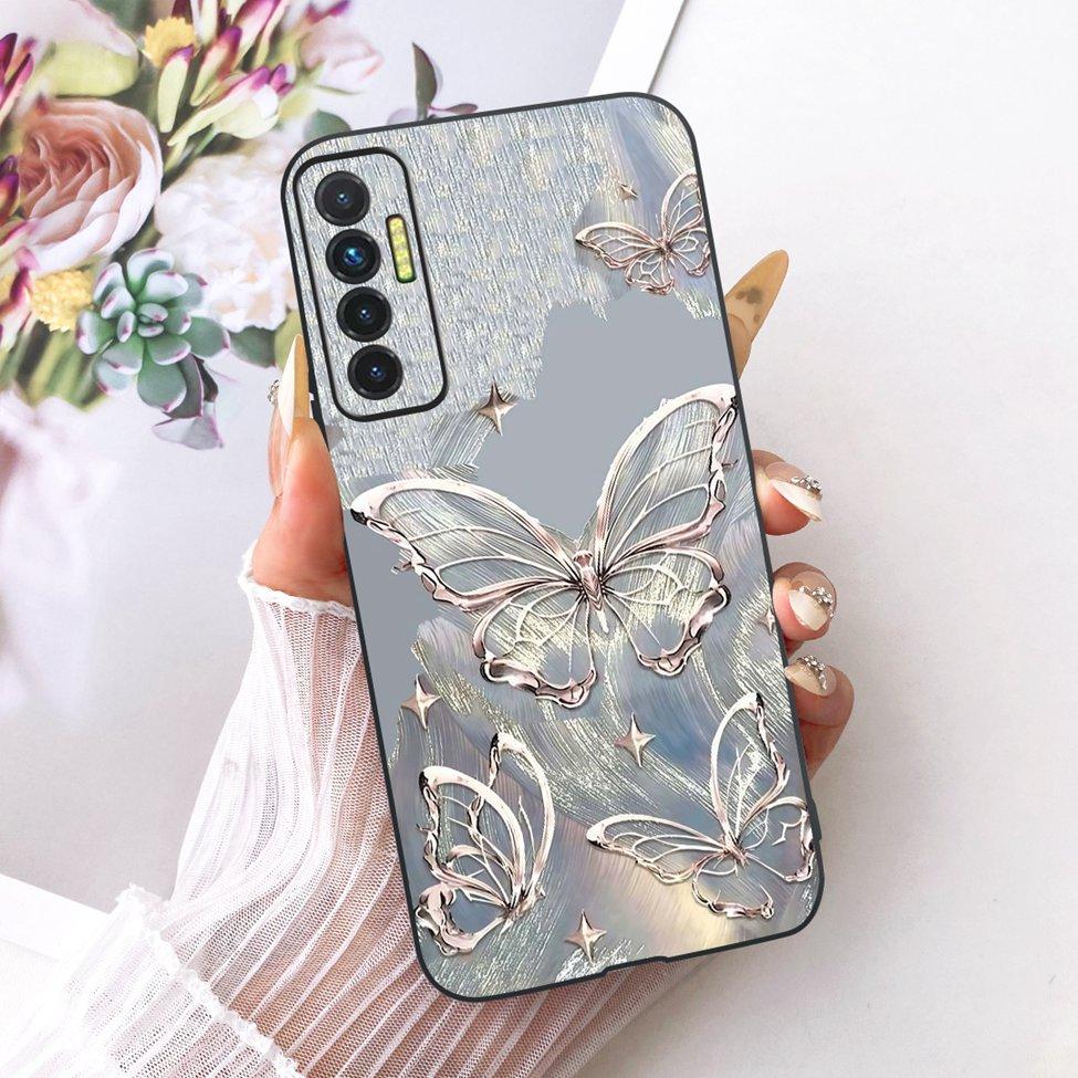 Casing For Tecno Camon 17P Cover Silicone Cute Cat Luxury Fashion Funny Painted Phone Case For Techno Camon 17P CG7 CG7n
