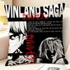 Cartoon Comic V-Vinland Sagapc 2 Pillow Case Natural Linen Organic Fabric Double-Sided Printing Sofa Home Decor Gift Pillow Case