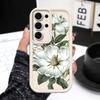 Magnolia Flower Phone Case For Samsung Galaxy S26 S25 S24 FE Plus Ultra 5G Staircase Soft Cover