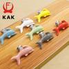 KAK Keramik Delfin Schubladengriffe 3D Cartoon Schrank Türgriffe Mode Kinder Schrankgriffe Zimmer Möbelgriff Hardware