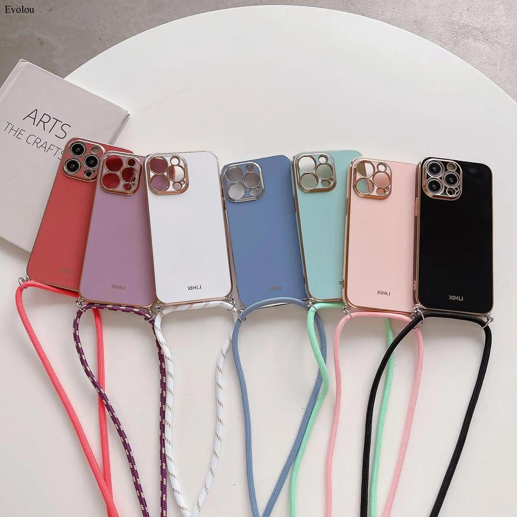 Crossbody lanyard Plating Case For Honor 400 Lite Soft TPU Lens protection Shockproof Cover For Honor 400 Pro 200 Smart 90 Lite
