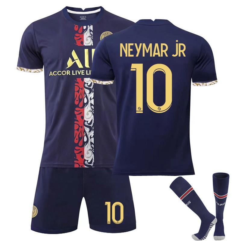 22-23 New Paris Home No. 30 7 Mbappe 10 Neymar Jersey Set Football Quick Dry