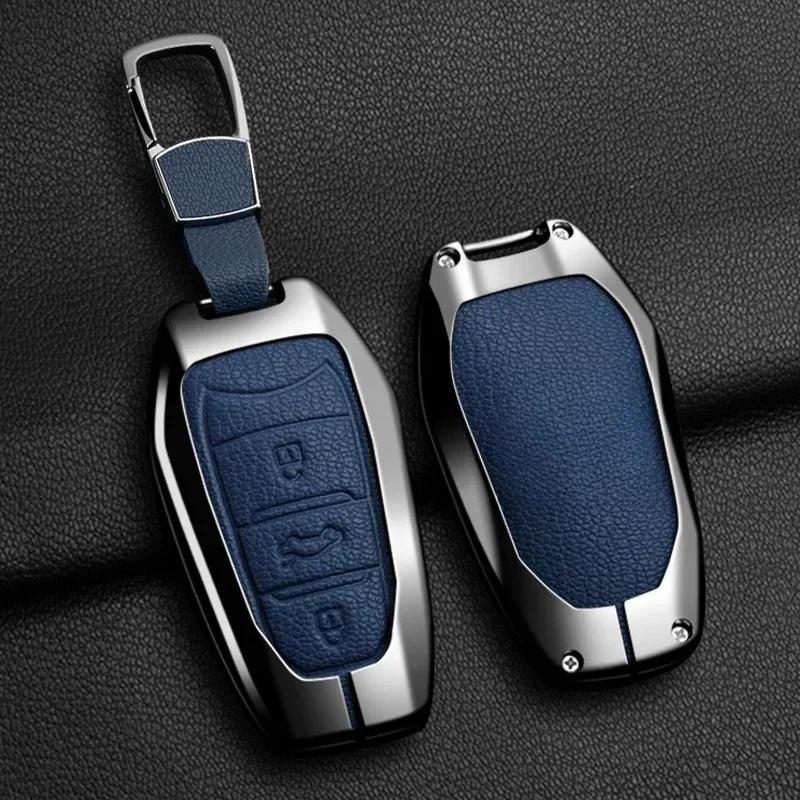 Key Case for Car Car Zinc Alloy Key Case Bag For Peugeot GTLine 207 307 407 208 308 408 508 2008 3008 4008 5008 RCZ Car Key Cha