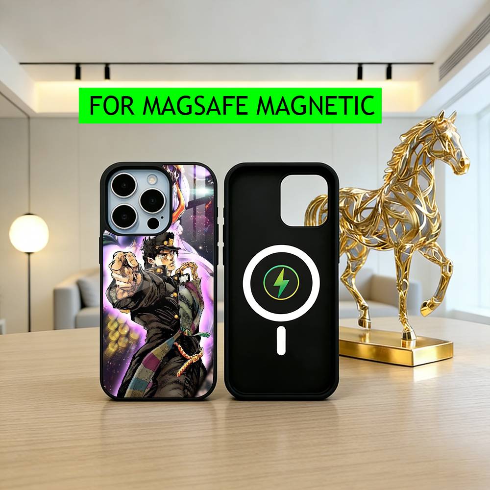 COOL J-JoJo B-Bizarre A-Adventures Phone Case For iPhone17,16,15,14,13,12,11 Plus,Pro Magnetic with Magsafe Wireless Charging