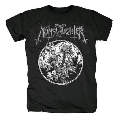 NY NunSlaughter Band Kortärmad Bomull Svart S-5XL T-shirt EN793 Unisex T-shirt