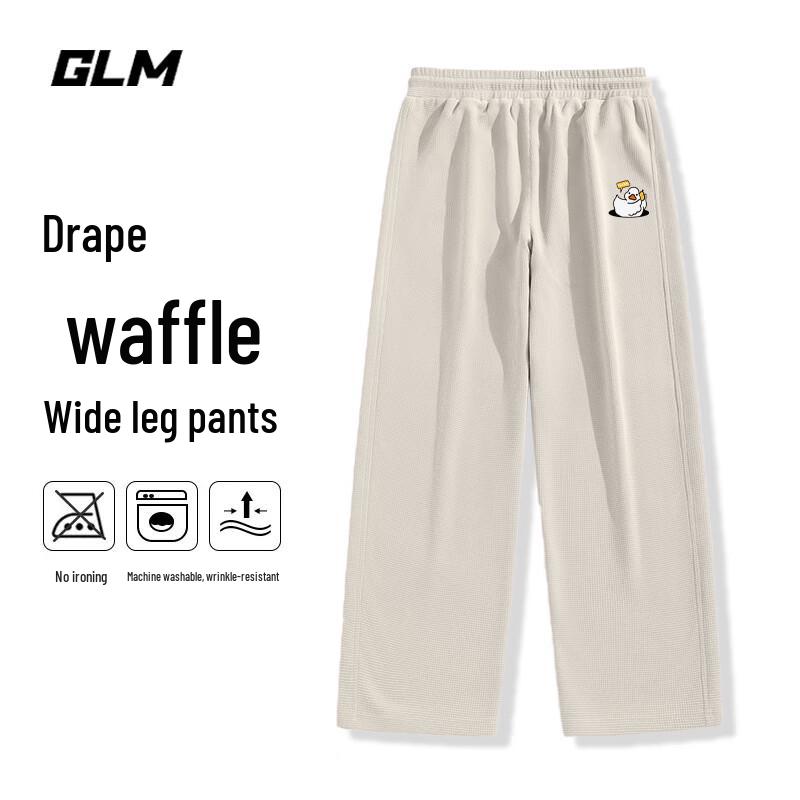 

GLM Men s Waffle Knit Loose Fit Casual Pants 3XL