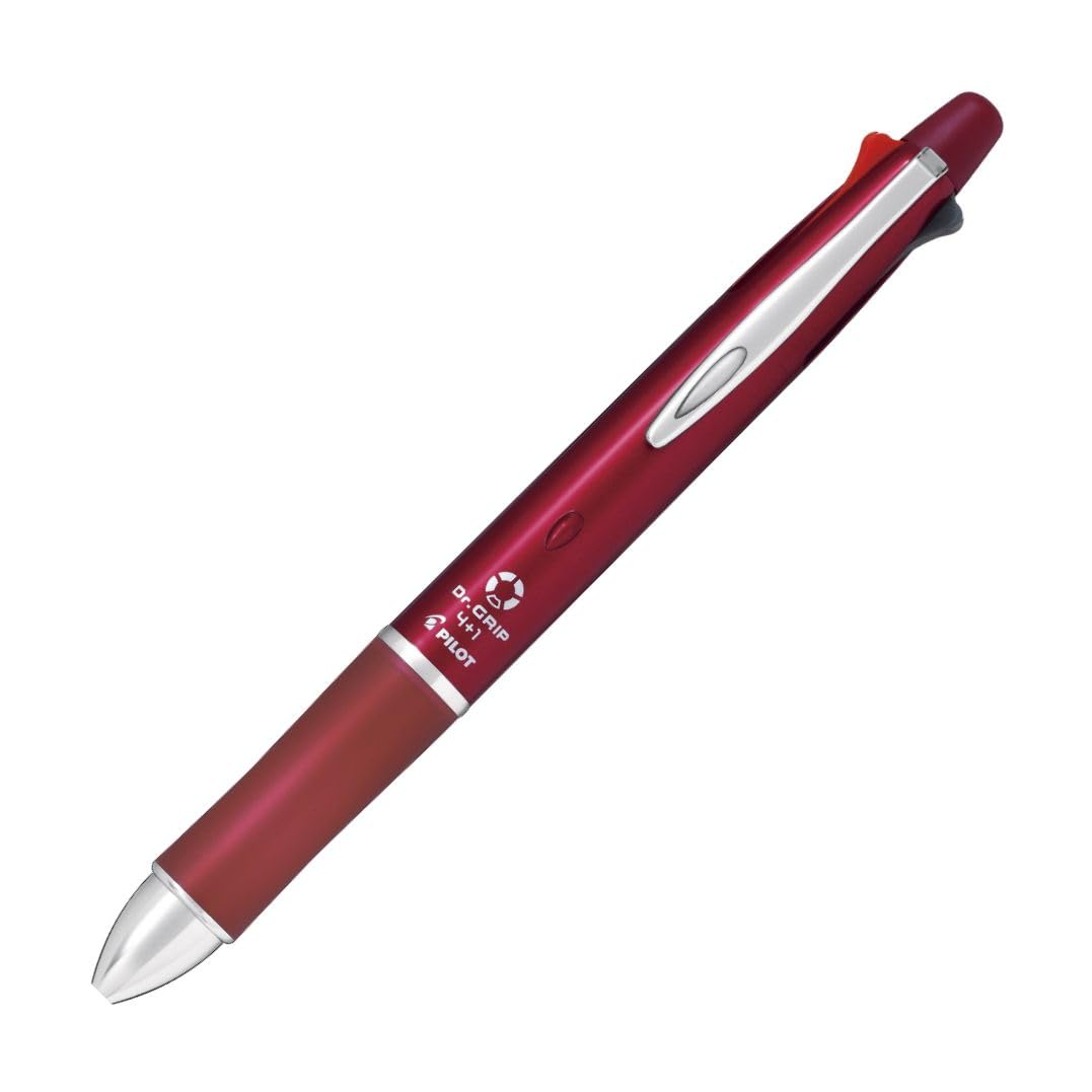 Pilot Grip ballpoint pen mechanical Bordeaux Body 148 x Slide lever type Dr. 4+1 0.7mm 4-color + 0.5mm pencil, barrel. size 14.1mm / / 26.3g