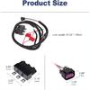 Dual Electric Fan Upgrade Wiring Harness Kit Compatible with Chevy GMC GM Truck SUV 1999 2000 2001 2002 2003 2004 2005 2006 ECU Control, Electric