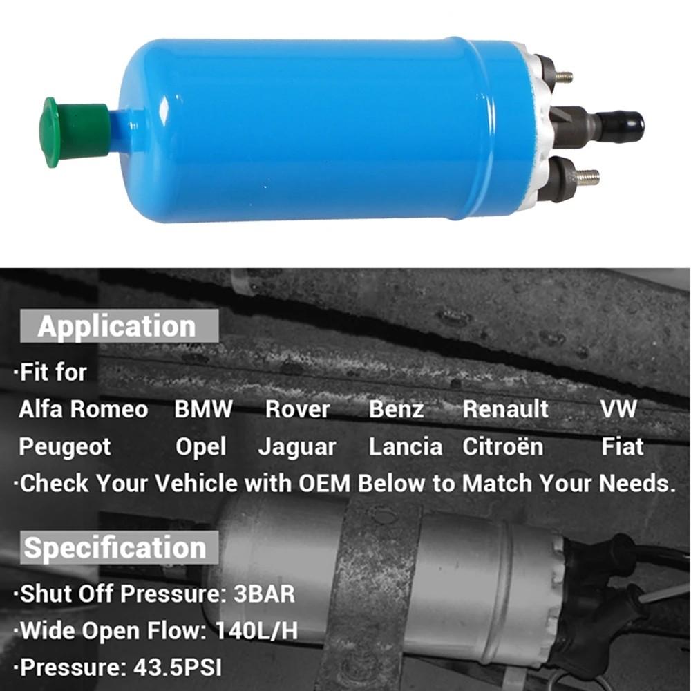0580464038 Hochdruck Elektrische Kraftstoffpumpe Universal Externer Anschluss Für Benz Renault BMW Alfa Peugeot 405 Opel Citroen