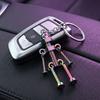 Metal Robot Keychain Vintage Movable Joints Screw Robot Key Ring Pendant Backpack Bag Purse Charm Birthday Christmas Gifts for Men Women