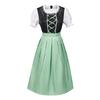 Set Costume Bavarese Tedesco Oktoberfest per Donne Adulte, Vestiti Dirndl Costume da Birra per Halloween e Carnevale del Festival della Birra