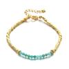 Stone Beaded Bracelet Girls Creative Electroplated Stone Crystal Bracelet