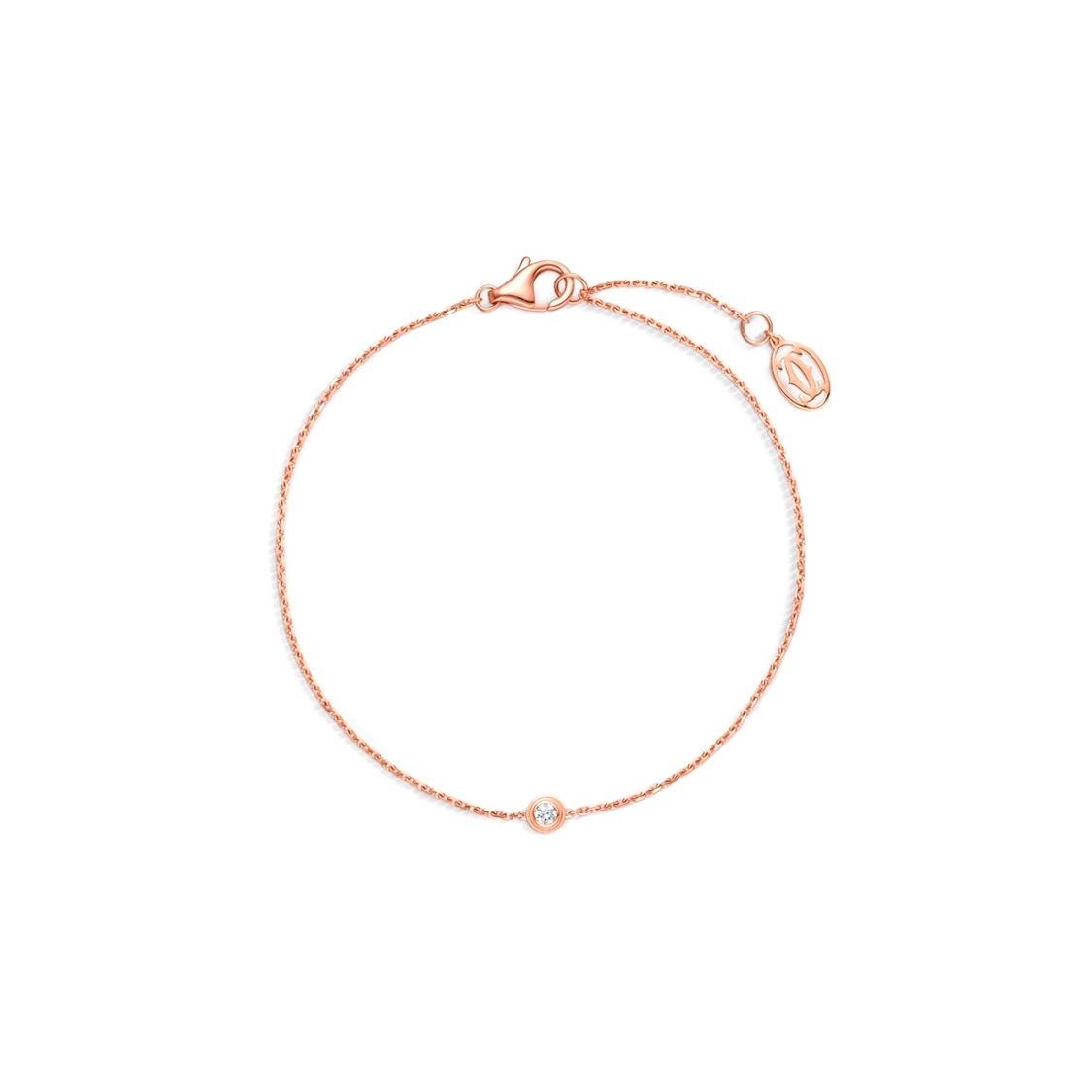 

Cartier DAmour Series Delicate Layered 18K Gold Diamond Bracelet Unisex Bracelet Rose-Gold B6040300 Box+Shopping Bag,Warranty Not Included