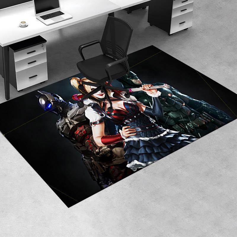 

Harley Quinn & Batman: Gotham s Dynamic Duo Office Mat Home Decor Office Desk Chair Rugs Chair Carpet for office Chair Mat Gift For Hallowee 60cm by 90cm