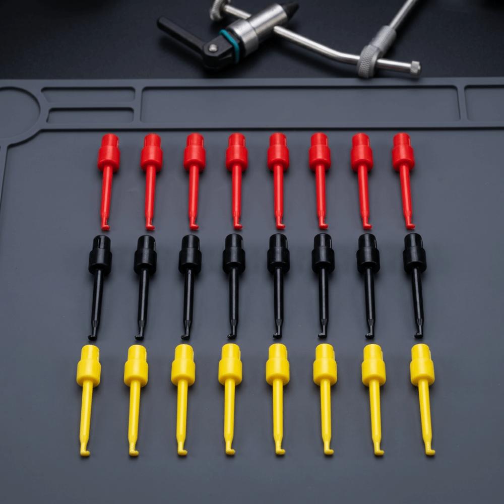 24PCS Plastic Fly Tying Pliers 56mm Hackle Pliers Portable Fishing Hackle Pliers  for Fly Tying