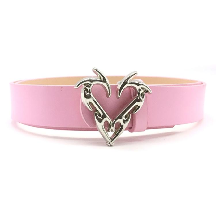 Trendy Waist Belt Chain Punk Heart for Casual Costume Belt for Jeans Dress