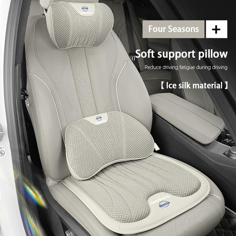 Car Neck Pillow Seat Cover Lumbar Support Headrest For Volvo Xc60 Xc90 V40 V60 S60 XC40 V50 V90 S80 C40 V70 XC70 C30 EX90 C70