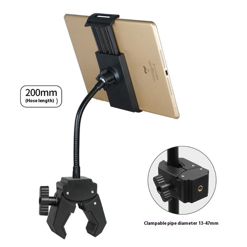 

1 Set Metal Hose Microphone Stand Music Stand Flexible Phone Tablet Holder For 5 To 12.9 Inch Tablets And Smartphones
