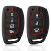 3/4 Button Silicone Car Key Case For Hyundai Solaris Verna Elantra Santa Fe I10 I20 I30 I35 I40 IX35 IX45 Creta Tucson Accent