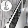 4 PCS Glass Clamps 304 Glass Bracket Adjustable Glass Clip 8mm Glass Shelf Clamp Holder Glass Panels with 40mm Rod