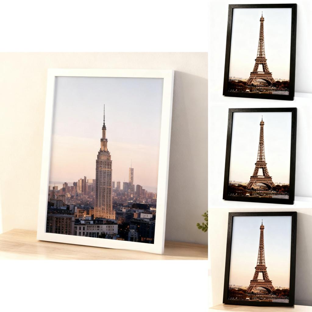 Thin Picture Photo Frames Creative Large Wall Frame For Bedroom Display