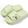 New EVA Cute Bear Cool Slippers Women Wear Thick-soled Summer Indoor Bathroom Slippers Men