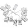 LED String Lights with Wooden Houses for a Girlish Room Decor