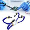 2/4pcs Clamp Soldering Station 9.8in Flexible Arms Third Hand Soldering Tool Aluminum Base 0.6in Clips for Modeling/Hobby/Crafts