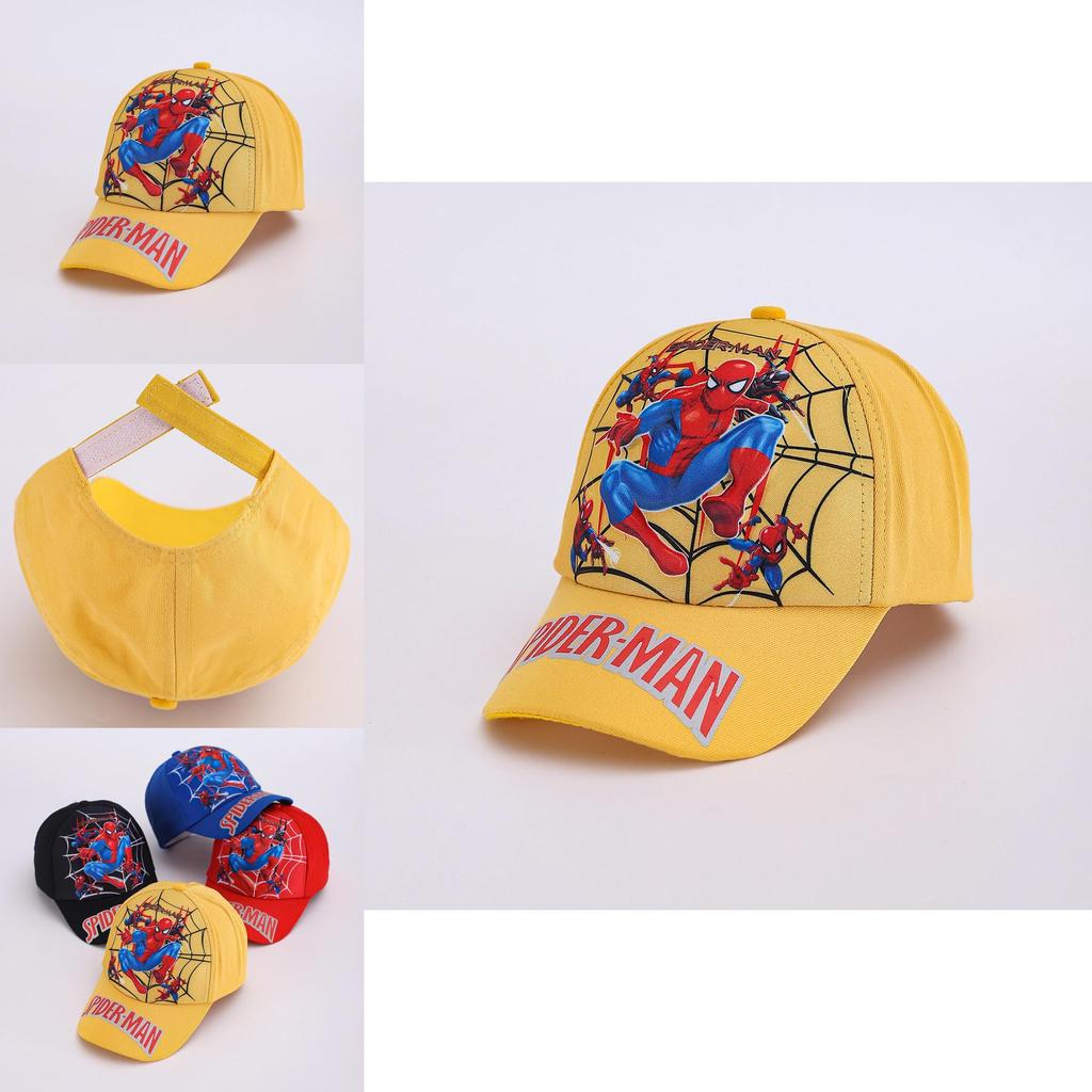 Spider Man Pattern Cartoon Kids Baseball Cap With Sunshade For Spring Outdoor Play
