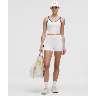 Lullulemon High-Rise Tennis Layering Shorts 3.5Inch Wht