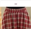 2025 Autumn/Winter High Waist Slimming Plaid Skirt - Mid-Length Japanese Style