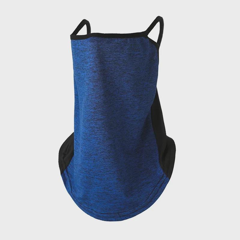 Summer Sunscreen Ice Silk Neck and Face Mask: UV Protection, Colorful, Dustproof, Windproof, Ear-Hanging for Outdoor Cycling
